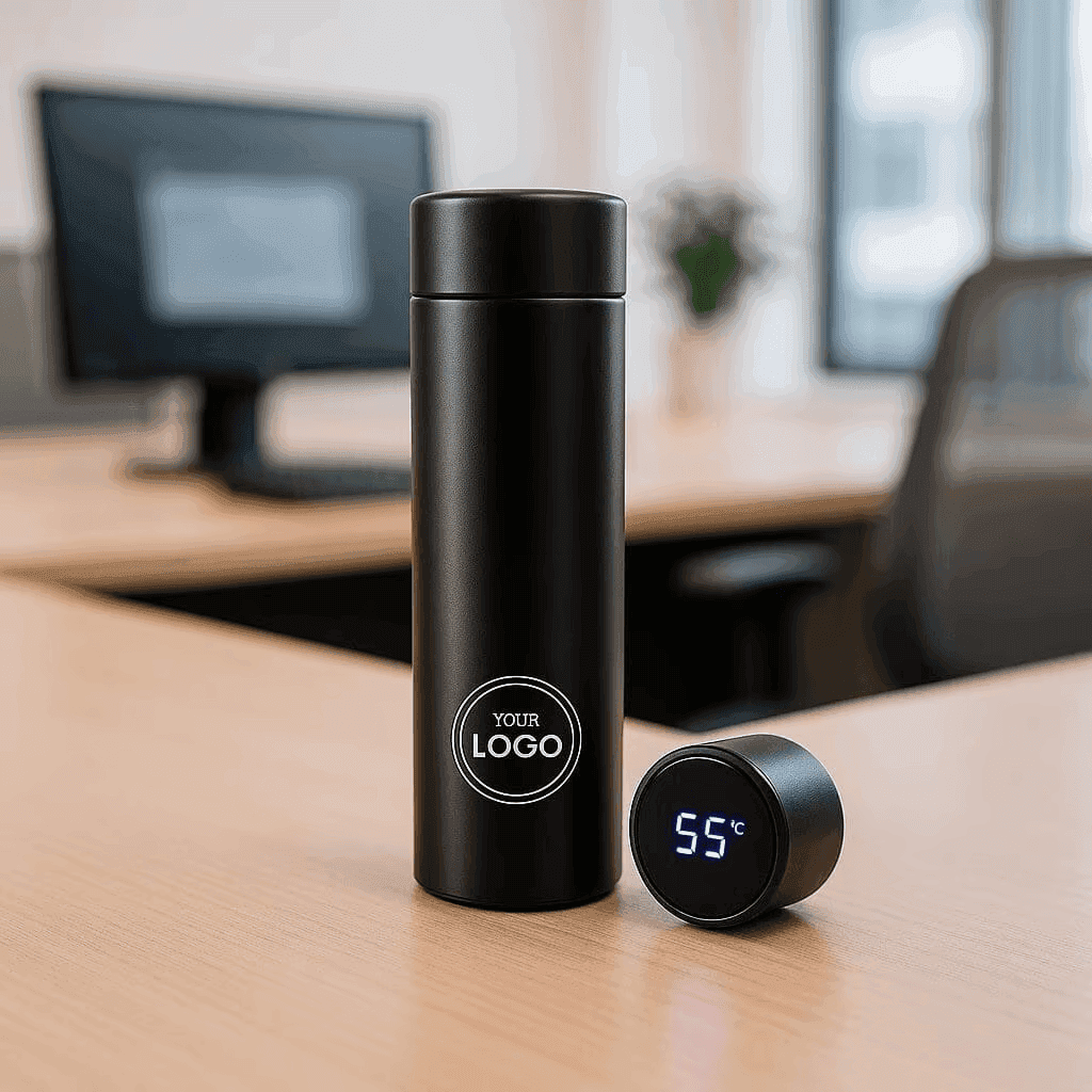 Customised Logo Smart Temperature Insulated Bottle 500ml Capacity