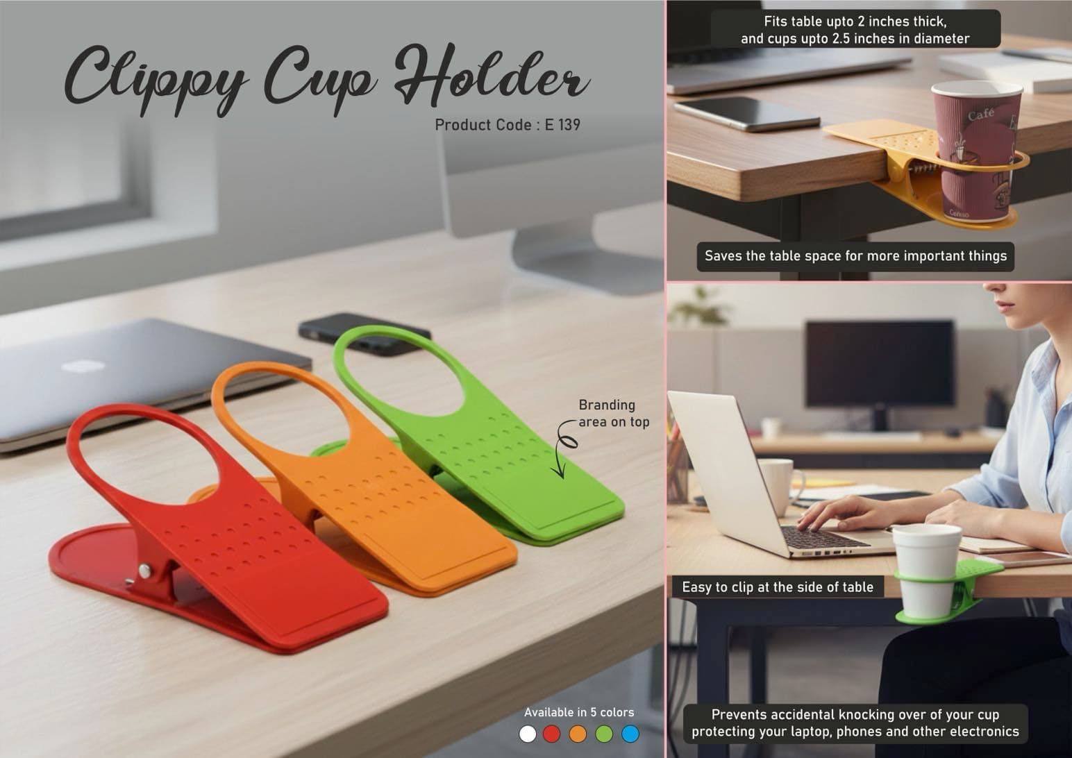 Clippy cup holder
