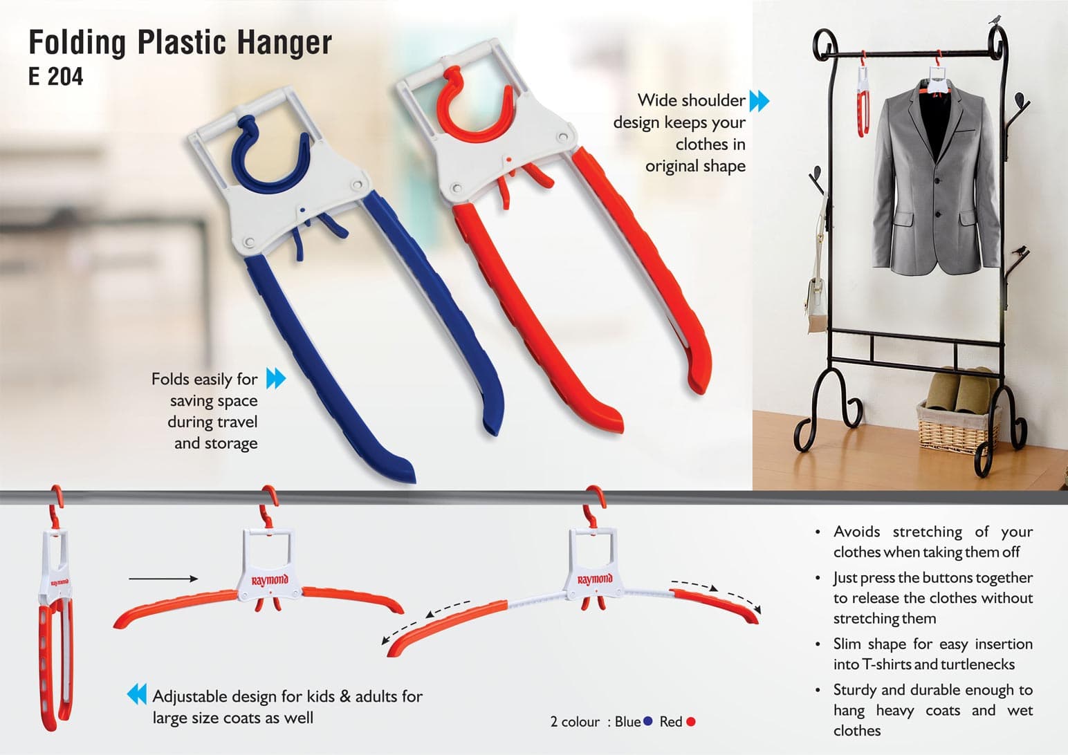 Folding Plastic hanger