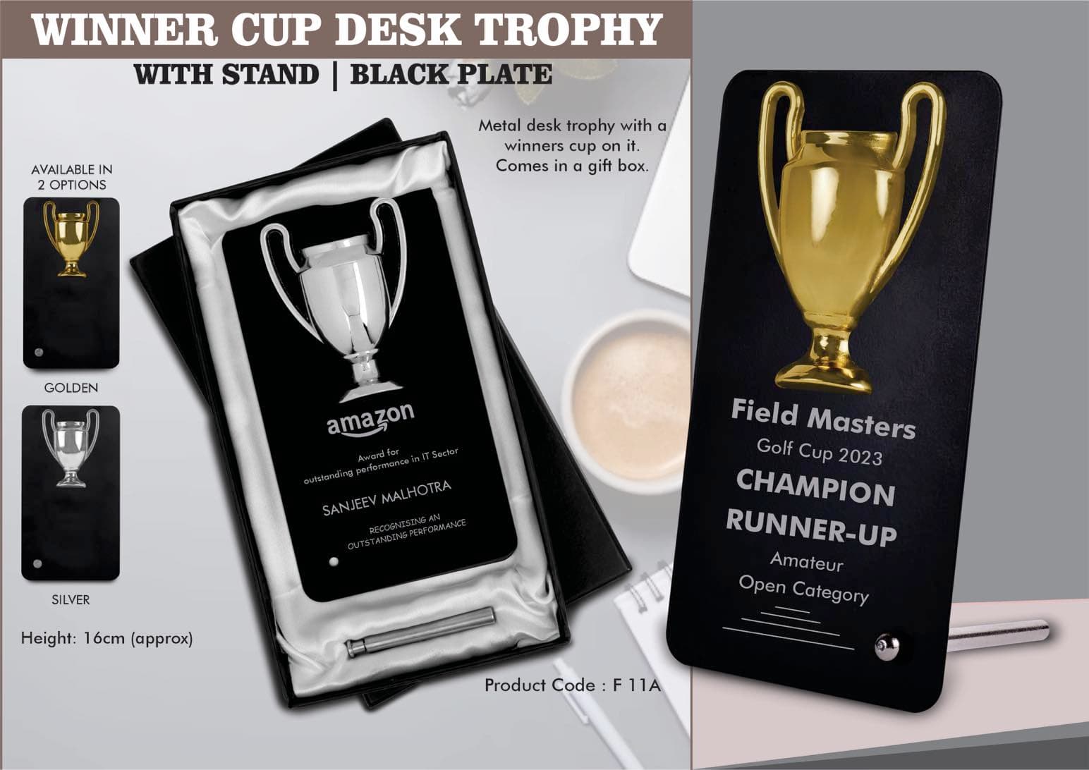 Winner Cup Desk Trophy with stand