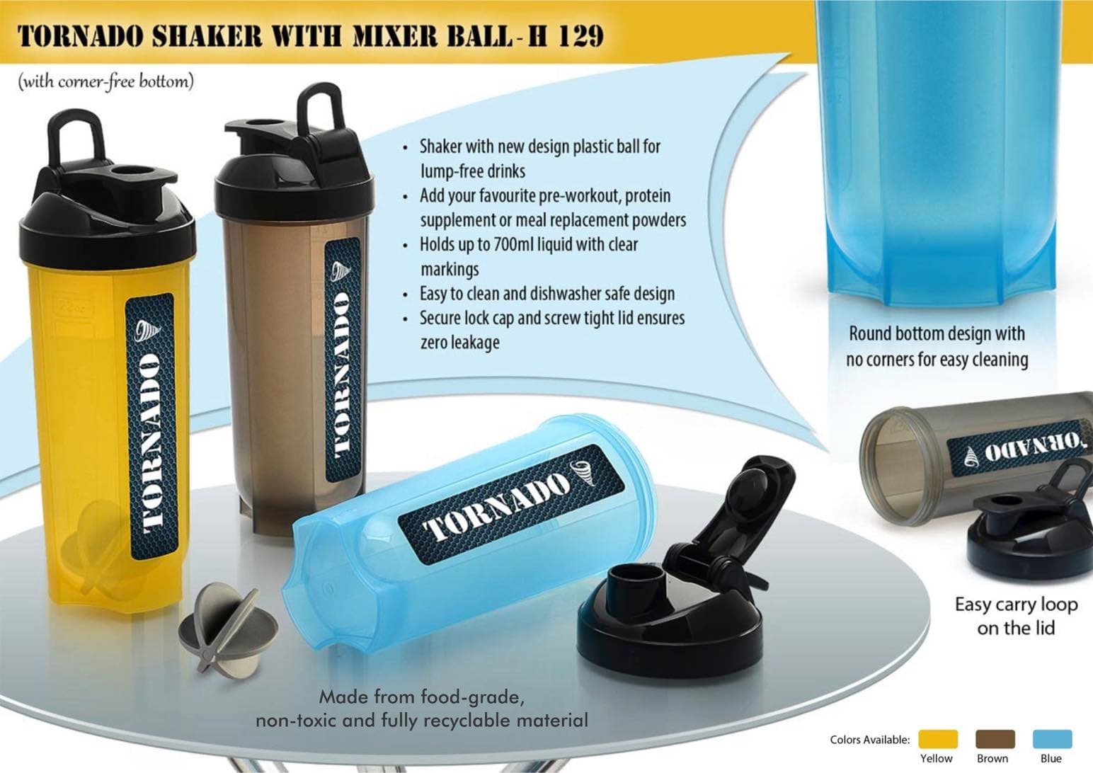 Tornado shaker with mixer ball (with box)