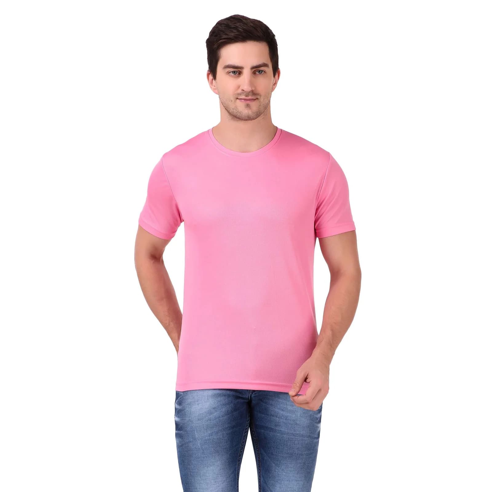 Round Neck T-Shirt 100% Micro Polyester Classic Fit, Unisex Tee