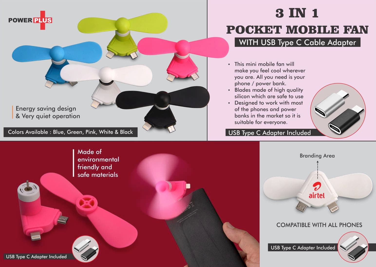 Pocket Mobile Fan for anywhere Cooling
