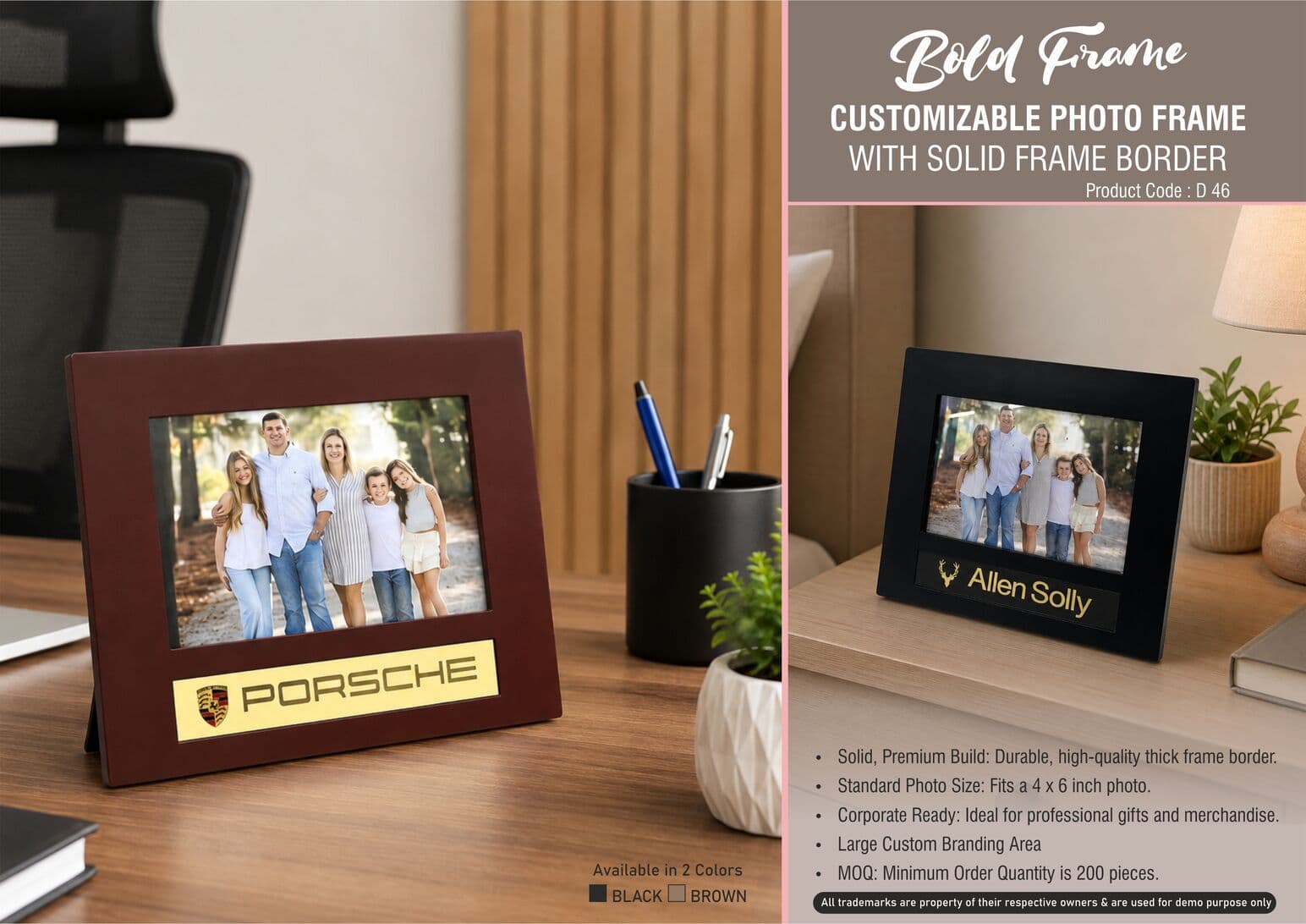 BoldFrame: Cutomizable Photo frame with solid frame border