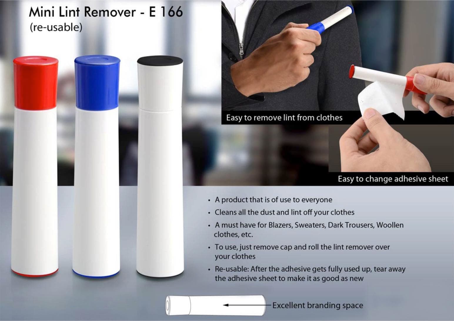 Mini Lint remover (re-usable)