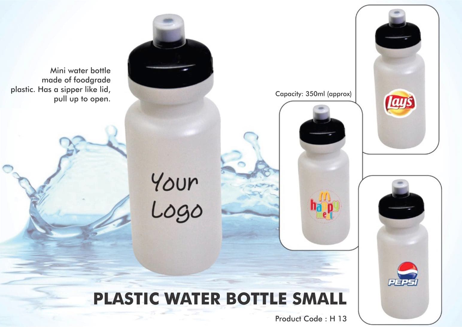 Plastic Water Bottle Small