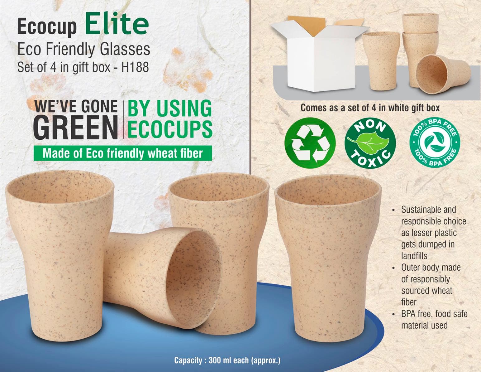 EcoCup Elite: Eco Friendly Glasses