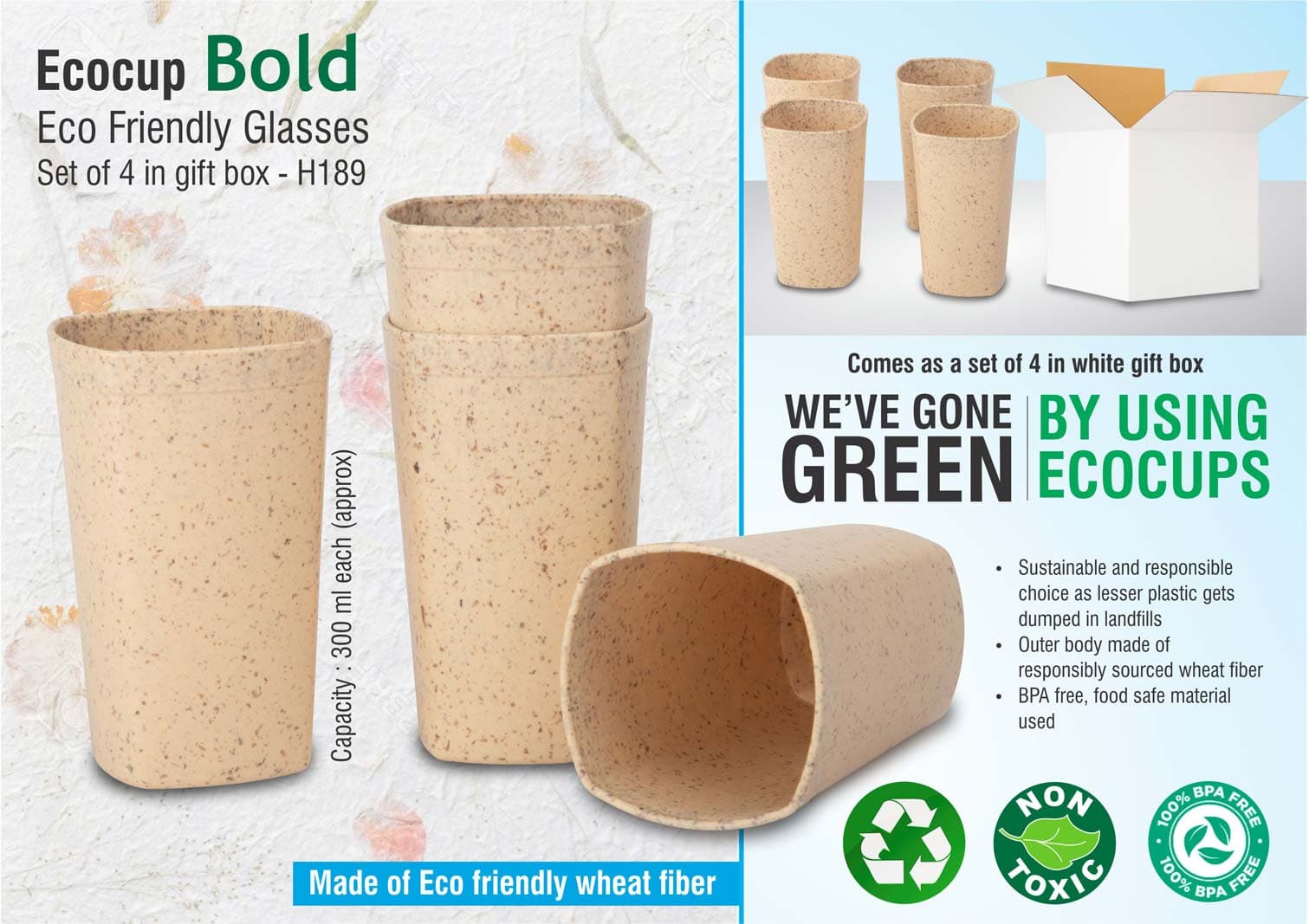 EcoCup Bold: Eco Friendly Glasses
