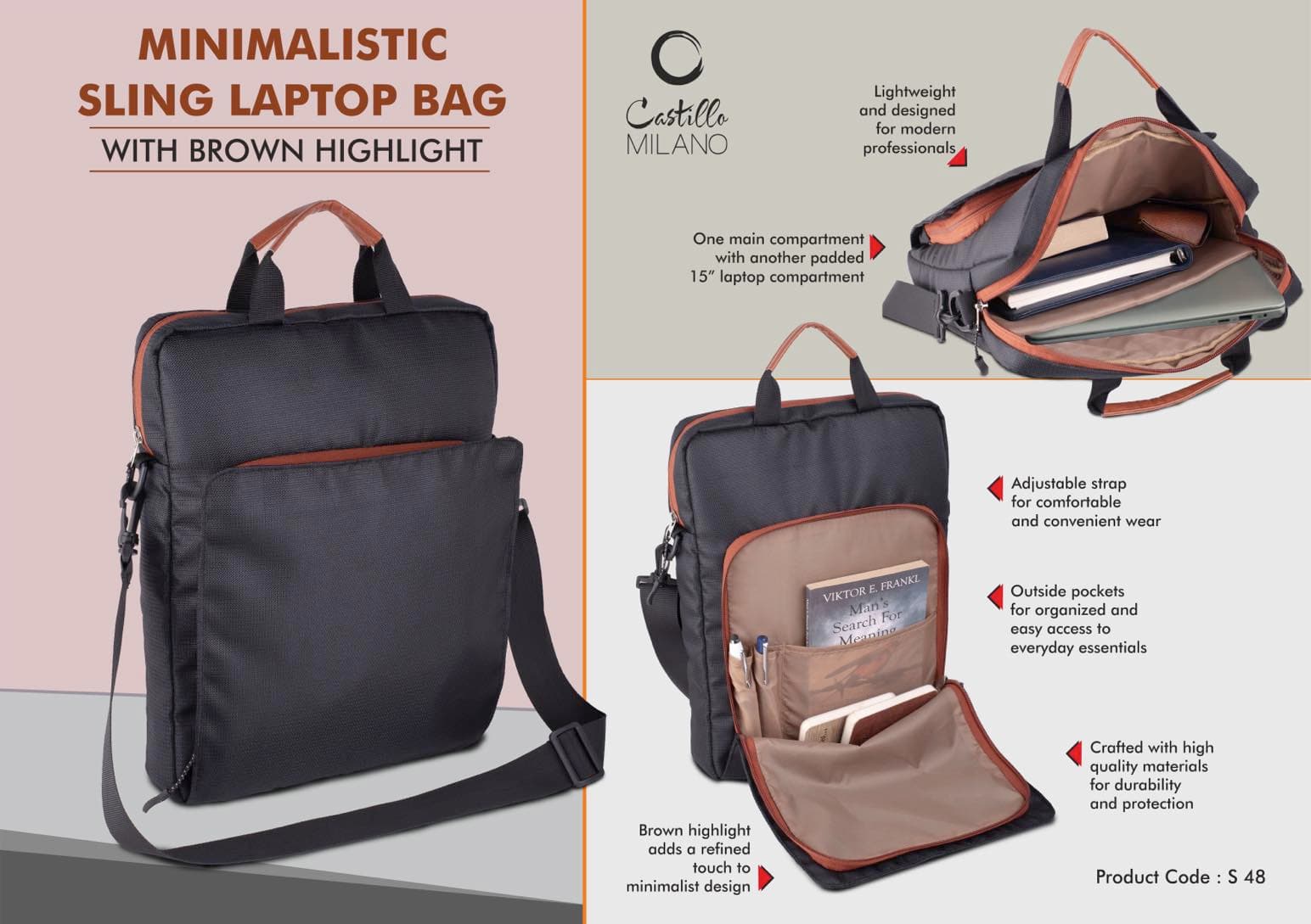 Minimalistic Sling Laptop bag