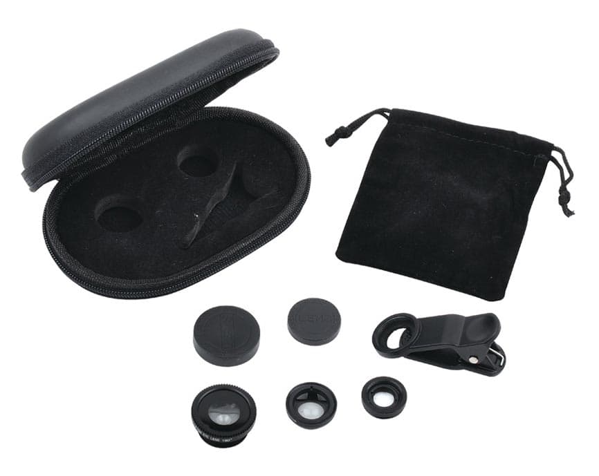 Camera lens set of 3 with case